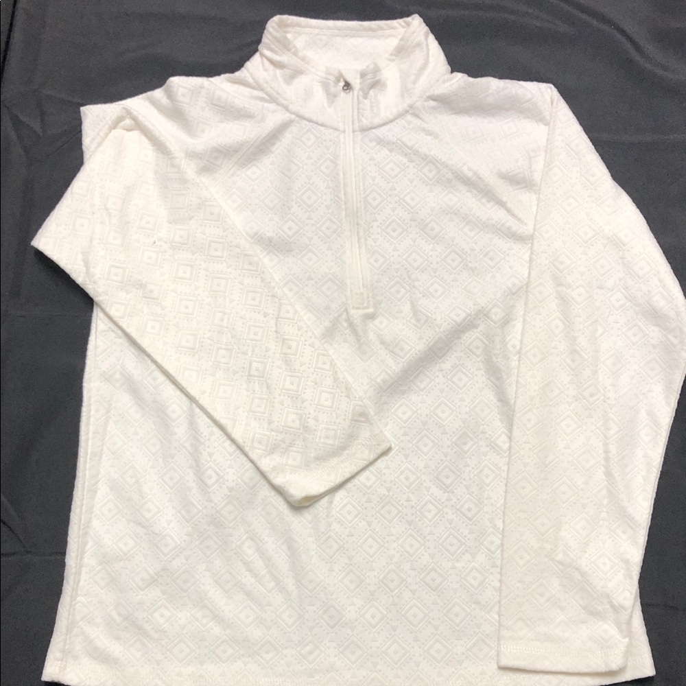 Eddie Bauer Cream Cowl Neck Sweater